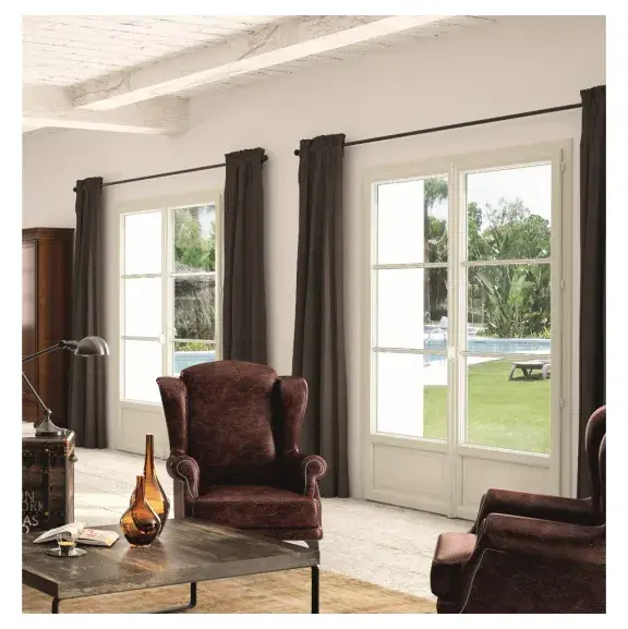 Porte fenetre 2 vantaux PVC sur mesure - Salon Janneau