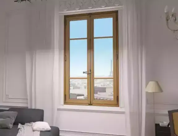 fenetre bois salon