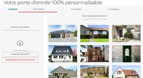 configurer porte d'entrée sur mesure