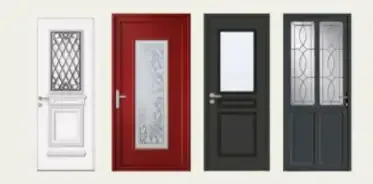 porte pvc exterieure traditionnelle