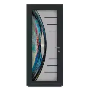 Porte d'entrée PVC sur mesure Lumineuse