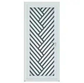 Porte d'entrée bois sur mesure lumineuse