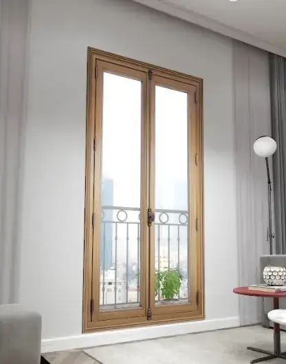 Porte-fenêtre Bois sécurisée