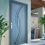 Porte d'entrée Bois sur mesure et vitrée