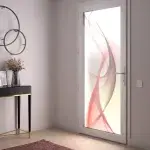 porte d'entrée vitrée PVC