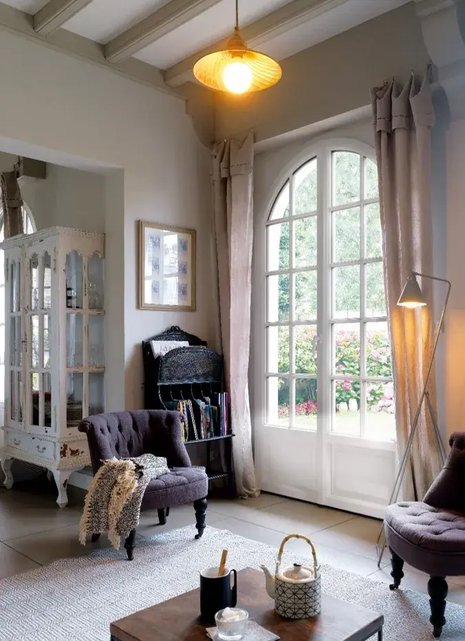 Porte fenetre 2 vantaux en BOIS sur mesure - Salon Janneau