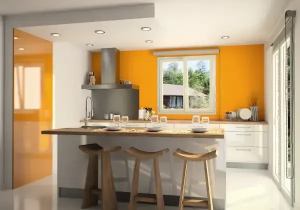 fenetre pvc dans une cuisine moderne