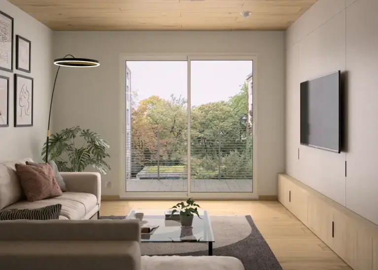 Baie vitrée Ceres pour volet roulant salon