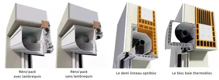 Fenêtre volet roulant modèles