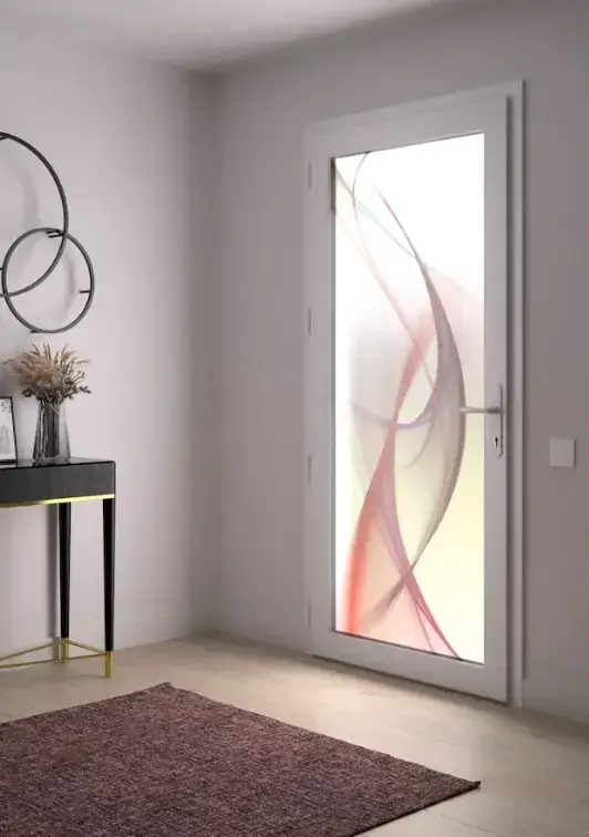 Porte d'entrée PVC sur mesure et colorée